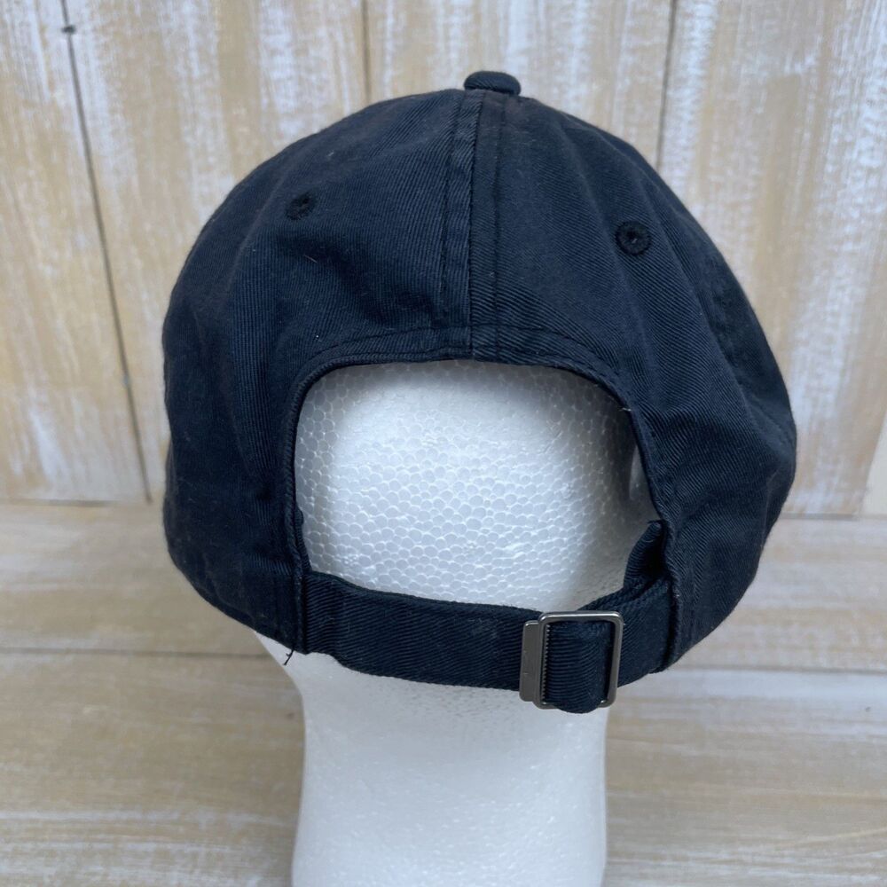Nike Club Unstructured Futra Wash Strapback Hat Adult M/L Navy Black Cap - Picture 9 of 9
